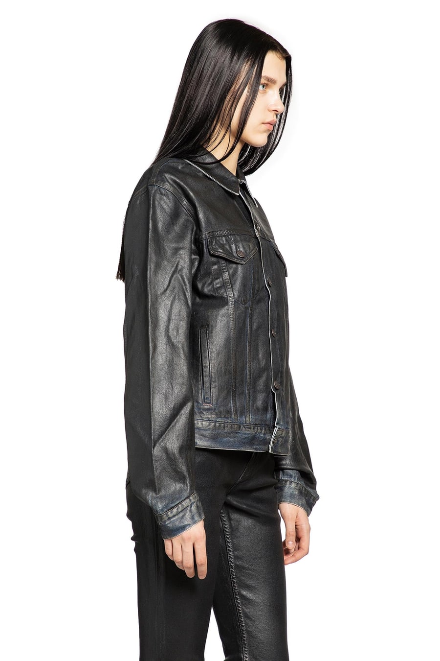 ACNE STUDIOS Coated Denim Jacket, view 3