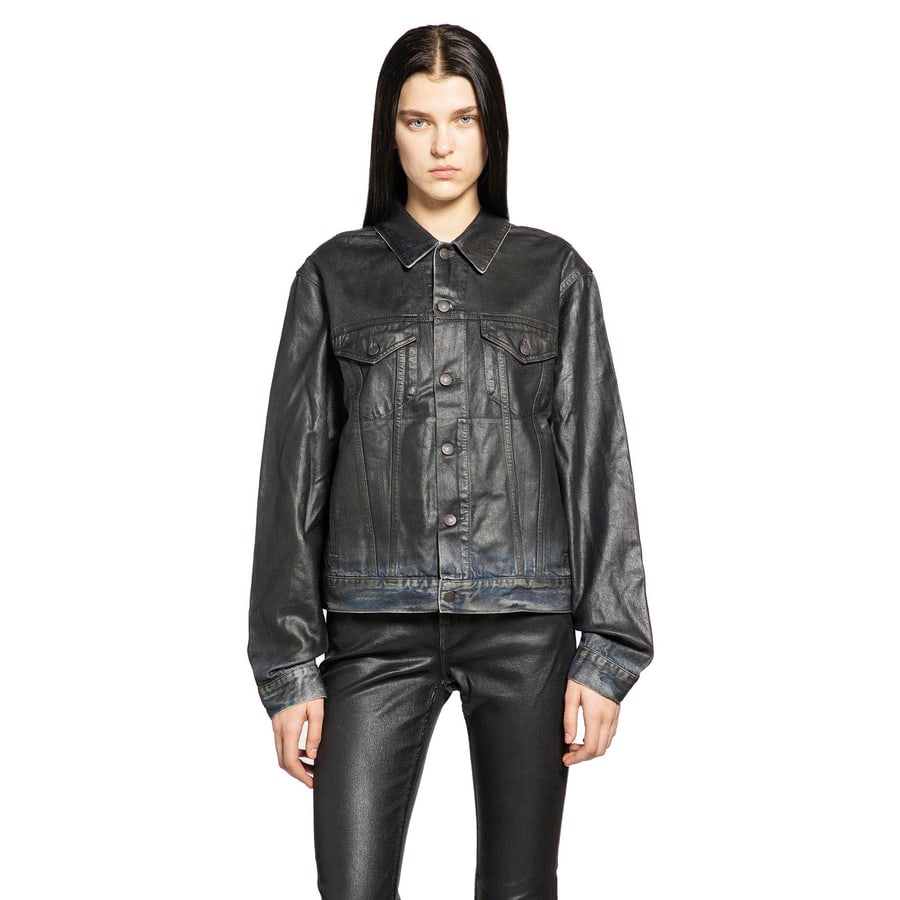 ACNE STUDIOS Coated Denim Jacket, view 7
