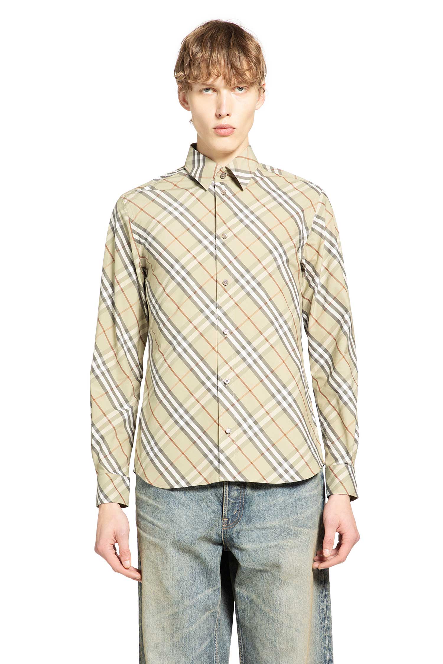 Burberry Relaxed Fit Check Cotton Shirt, view 2