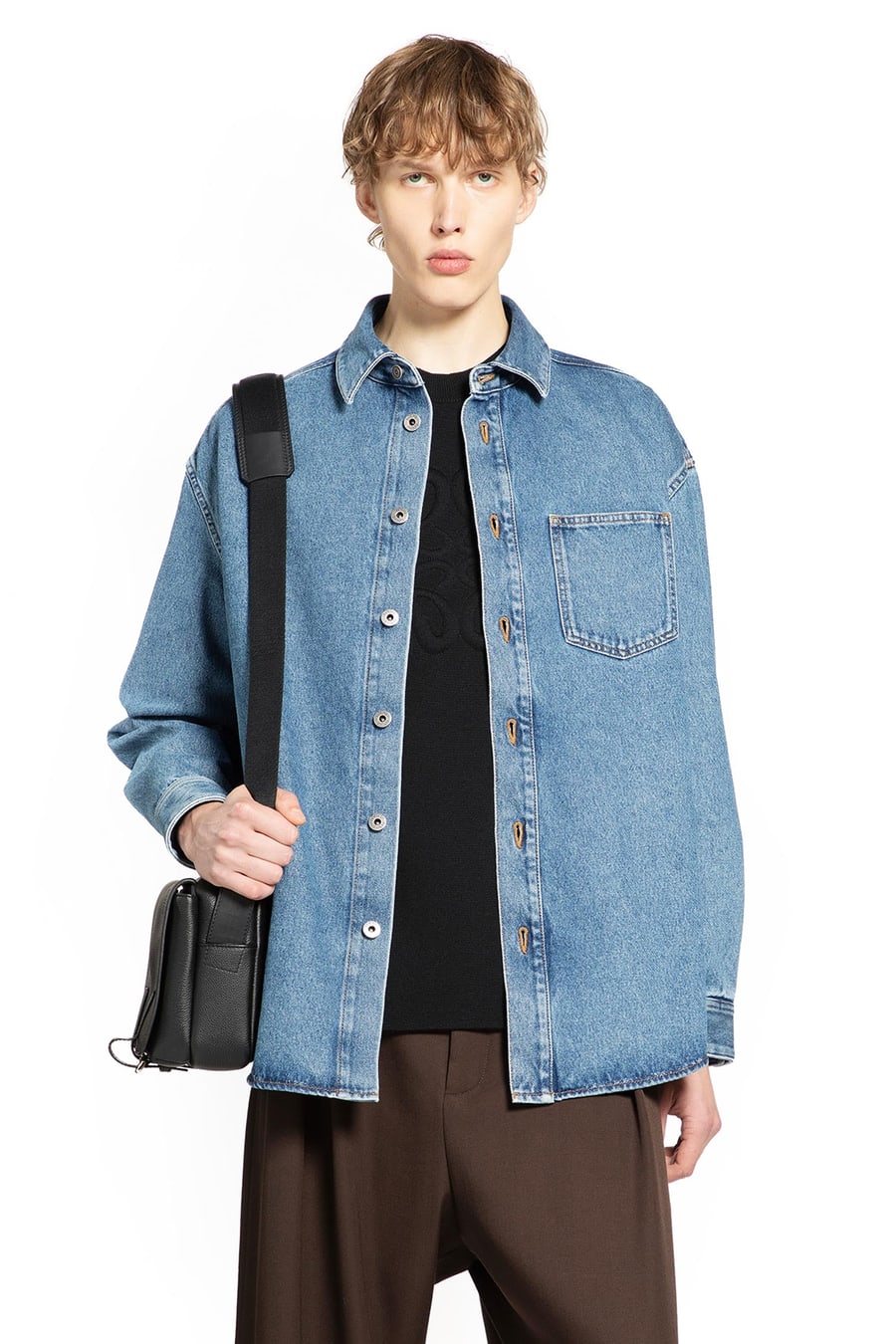 Loewe Anagram Overshirt in Denim