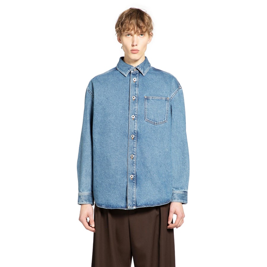 Loewe Anagram Overshirt in Denim, view 7