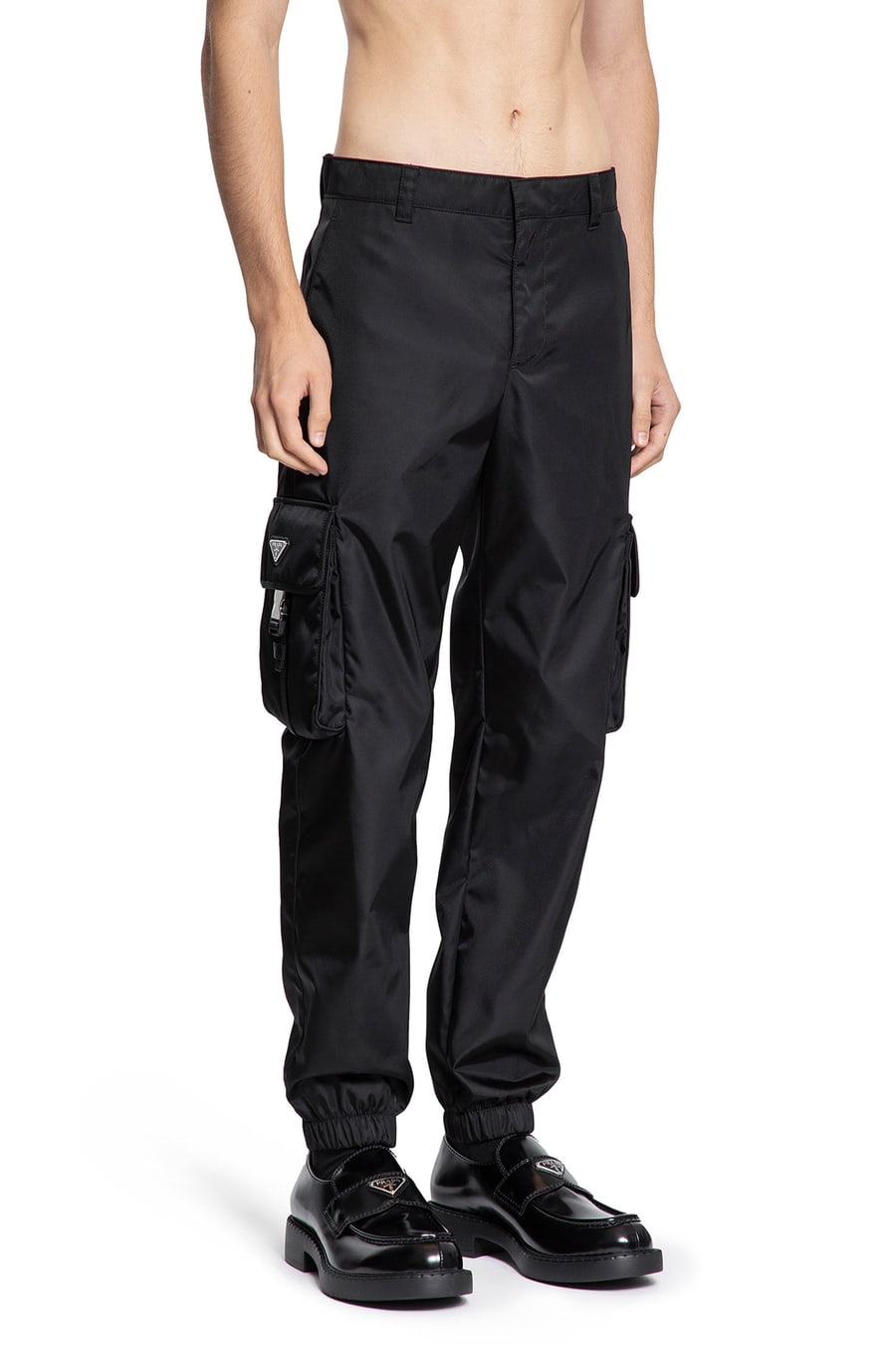 Prada Re-Nylon Cargo Trousers, view 3
