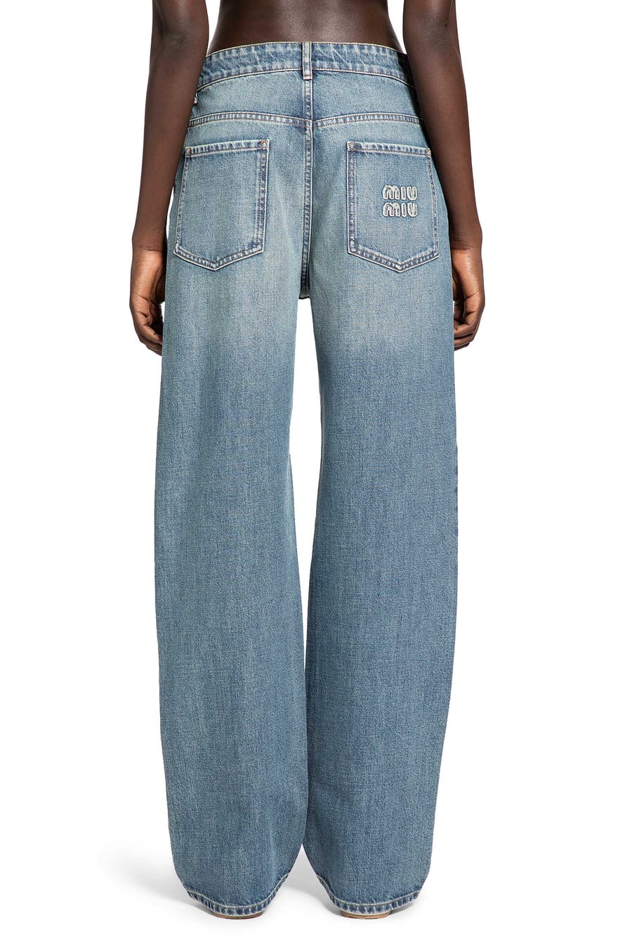 Miu Miu Denim Trousers, view 4