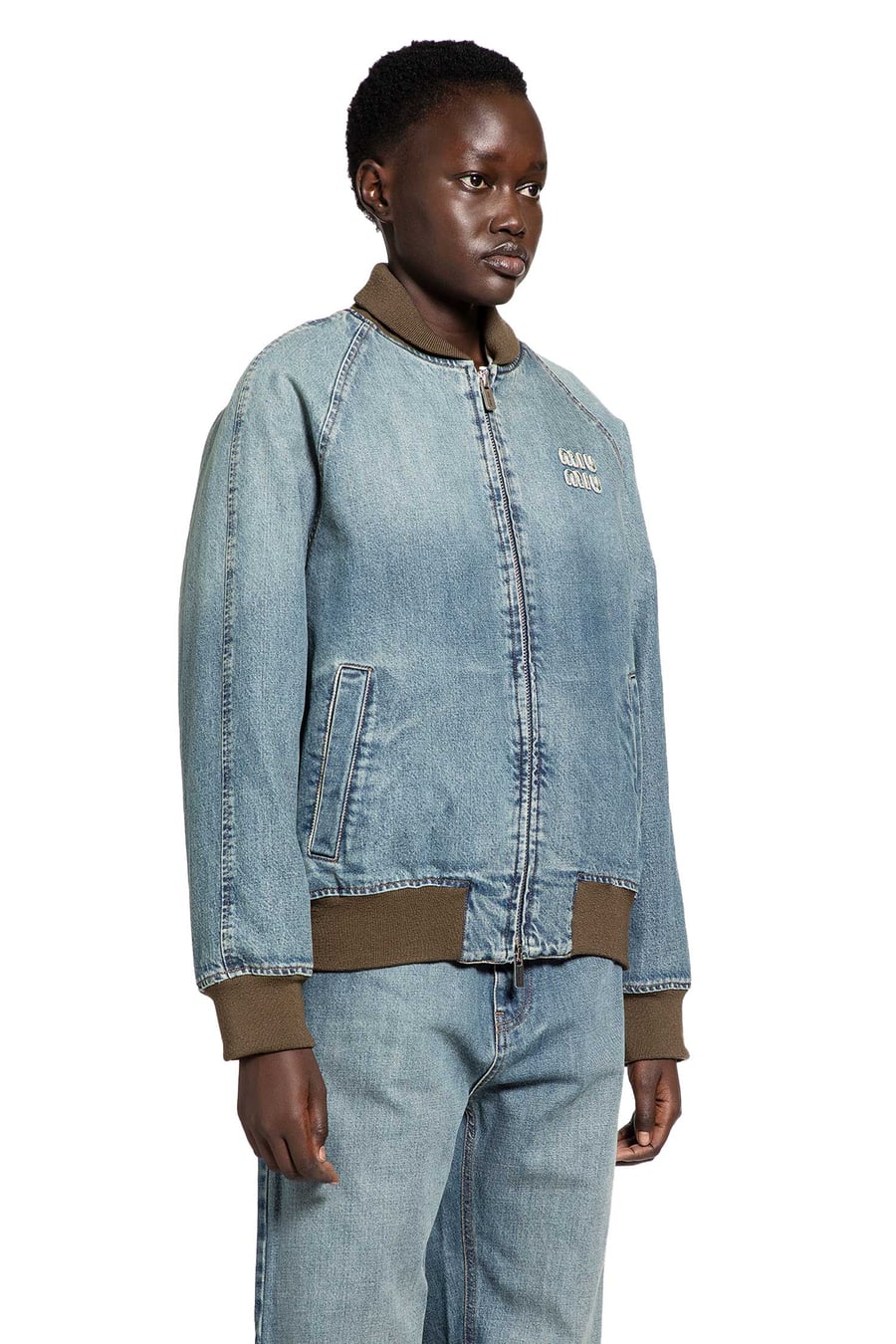 Miu Miu Denim Bomber, view 3