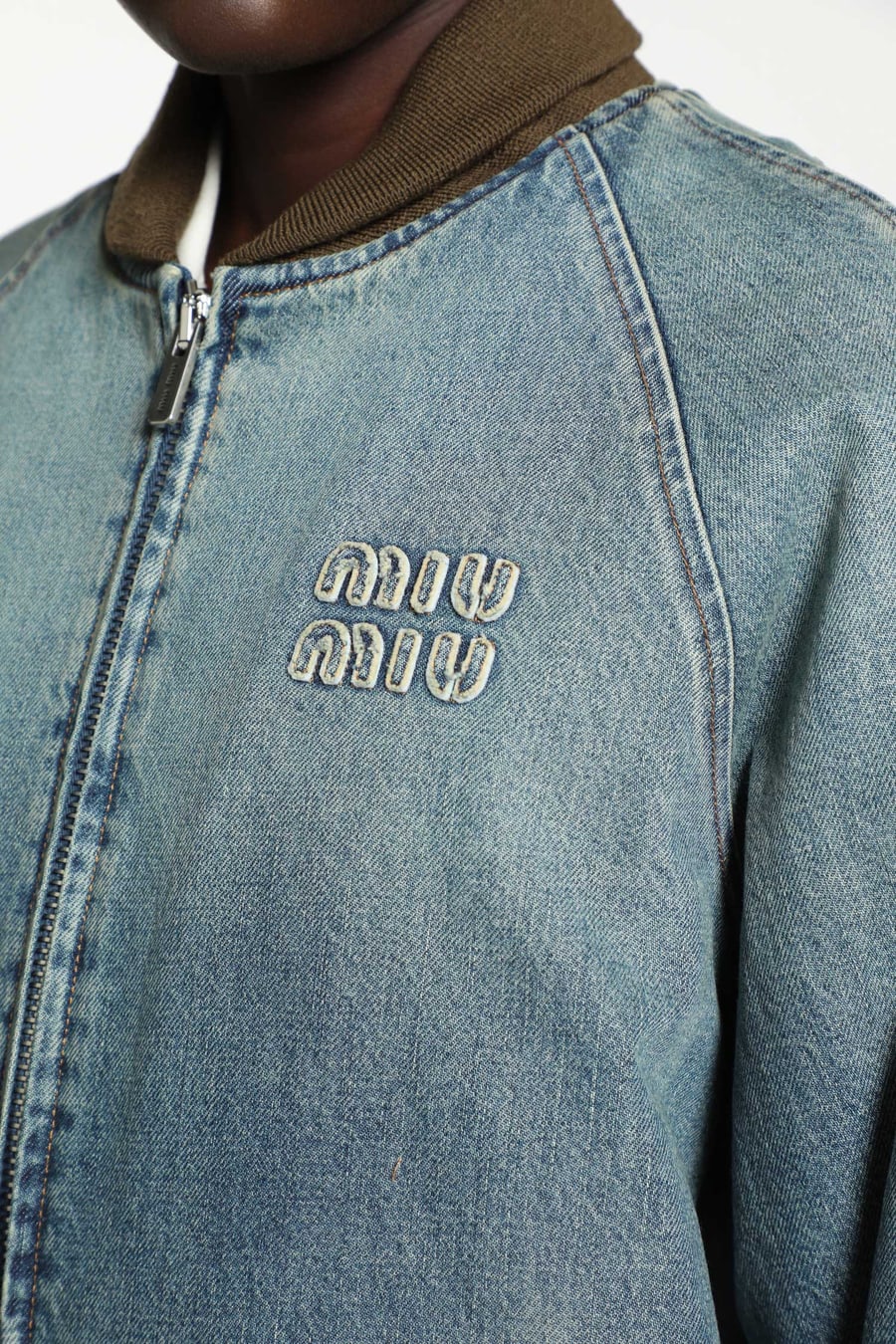 Miu Miu Denim Bomber, view 5