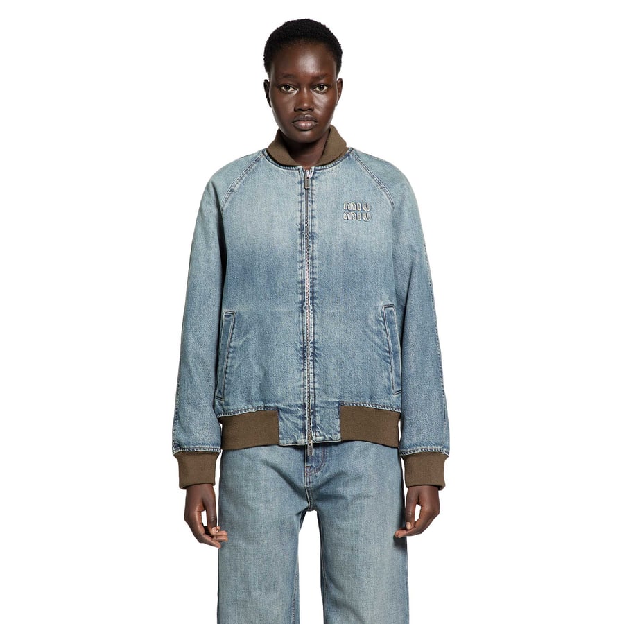 Miu Miu Denim Bomber, view 7