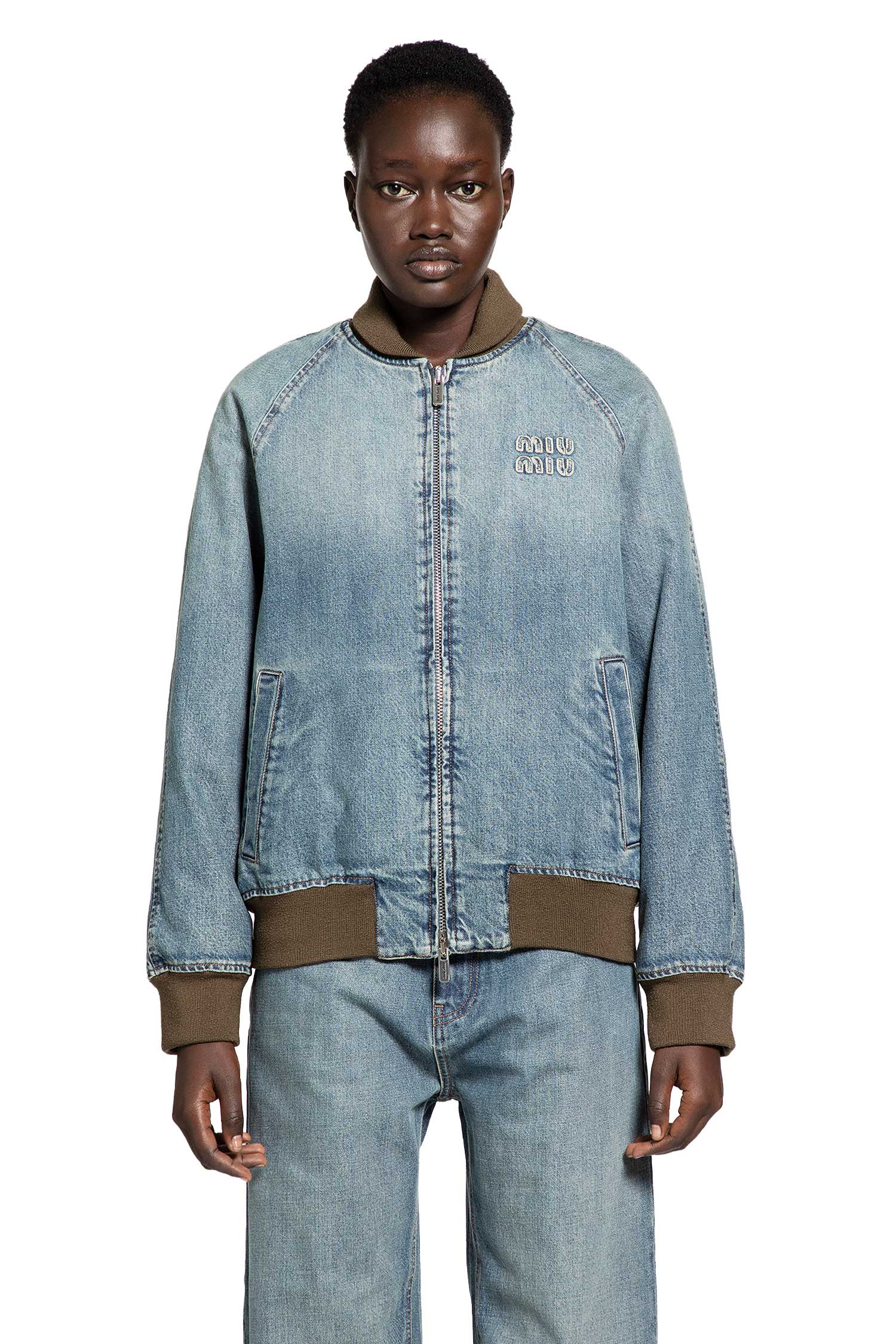 Miu Miu Denim Bomber, view 2
