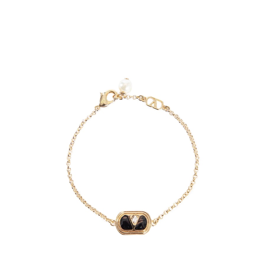 VALENTINO Enamelled vlogo bracelet, view 3