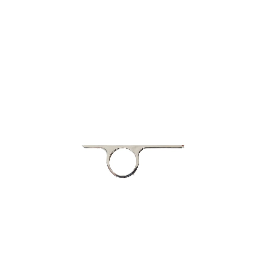BIJULES Mini Curved Bar Ring, view 3