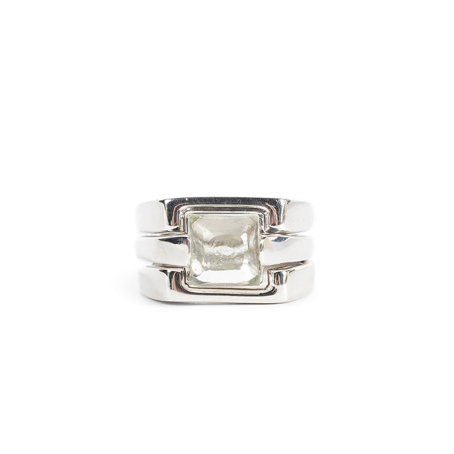 ALAN CROCETTI Puzzle Ring Green Amethyst, view 4