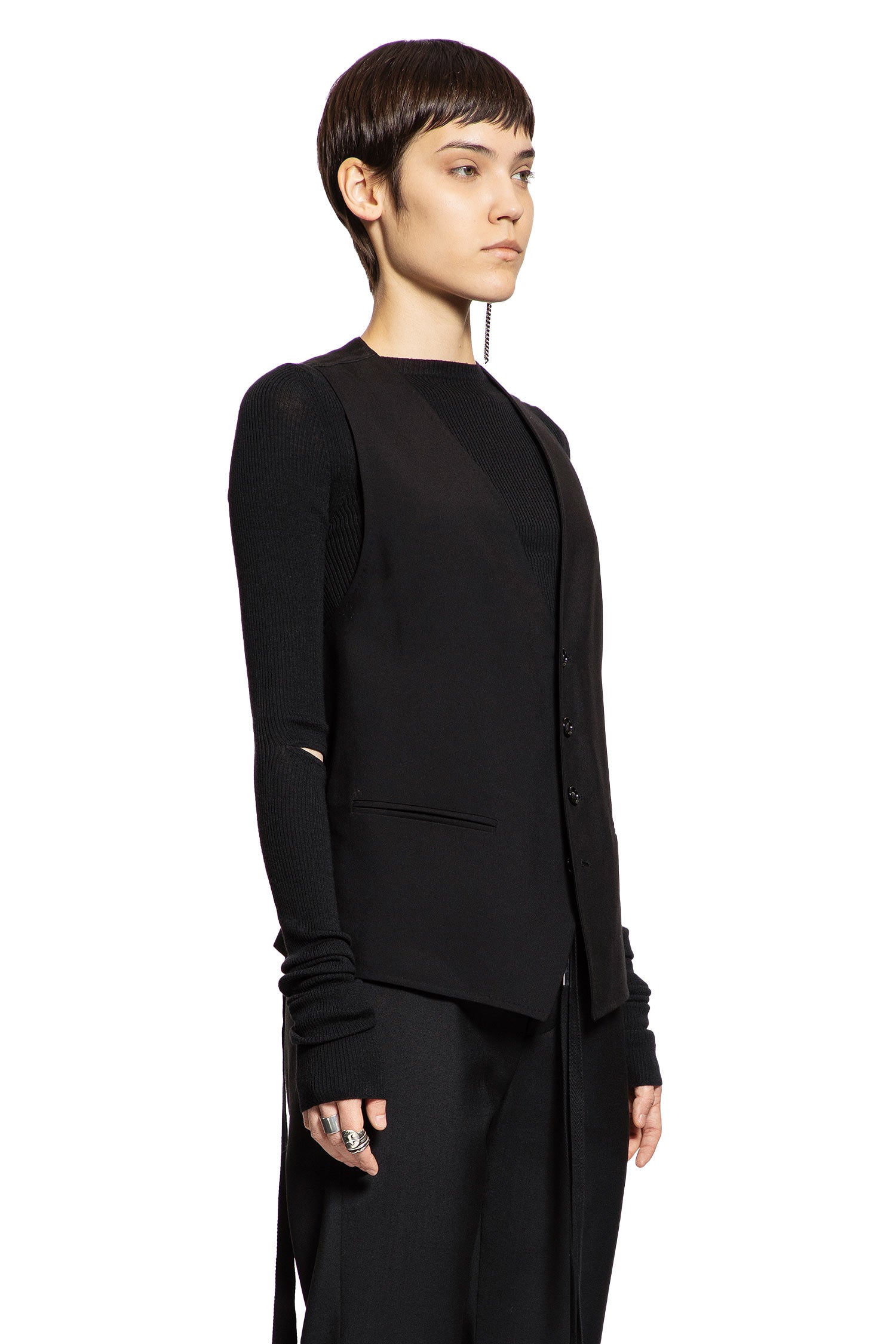 Ann Demeulemeester Charlotte Classic Waistcoat, view 2