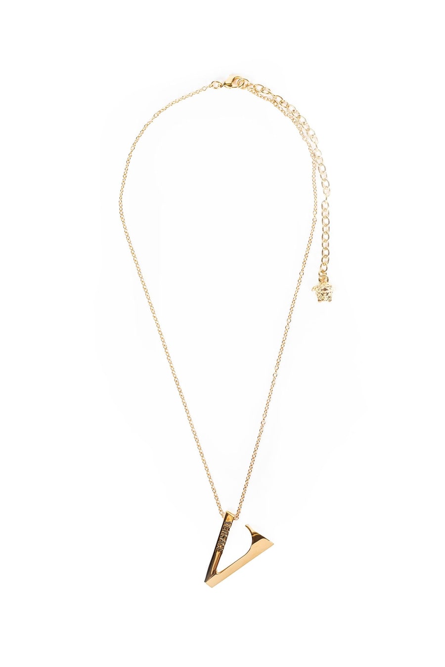 Versace V Pendant Necklace