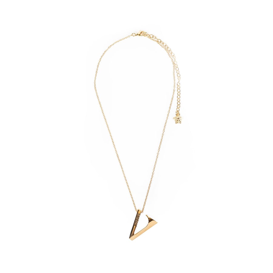 Versace V Pendant Necklace, view 4