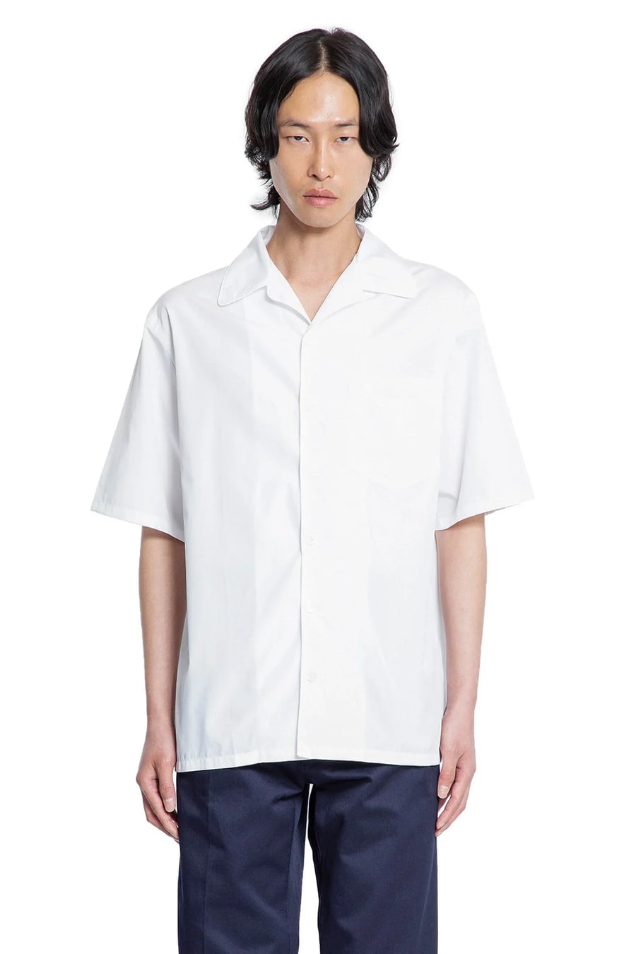 Prada Cotton Bowling Shirt, view 2