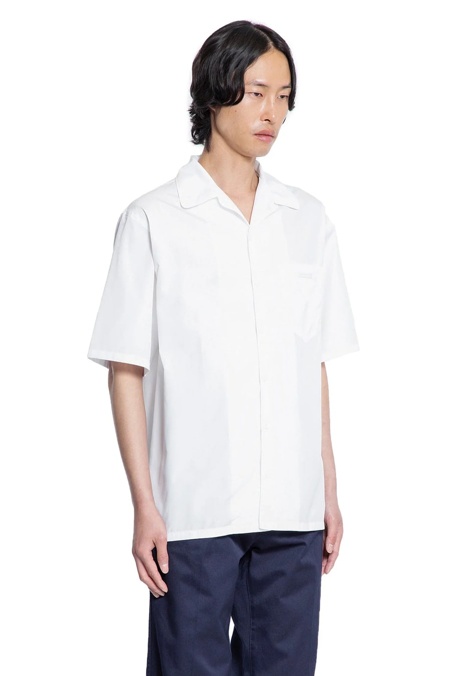 Prada Cotton Bowling Shirt, view 3