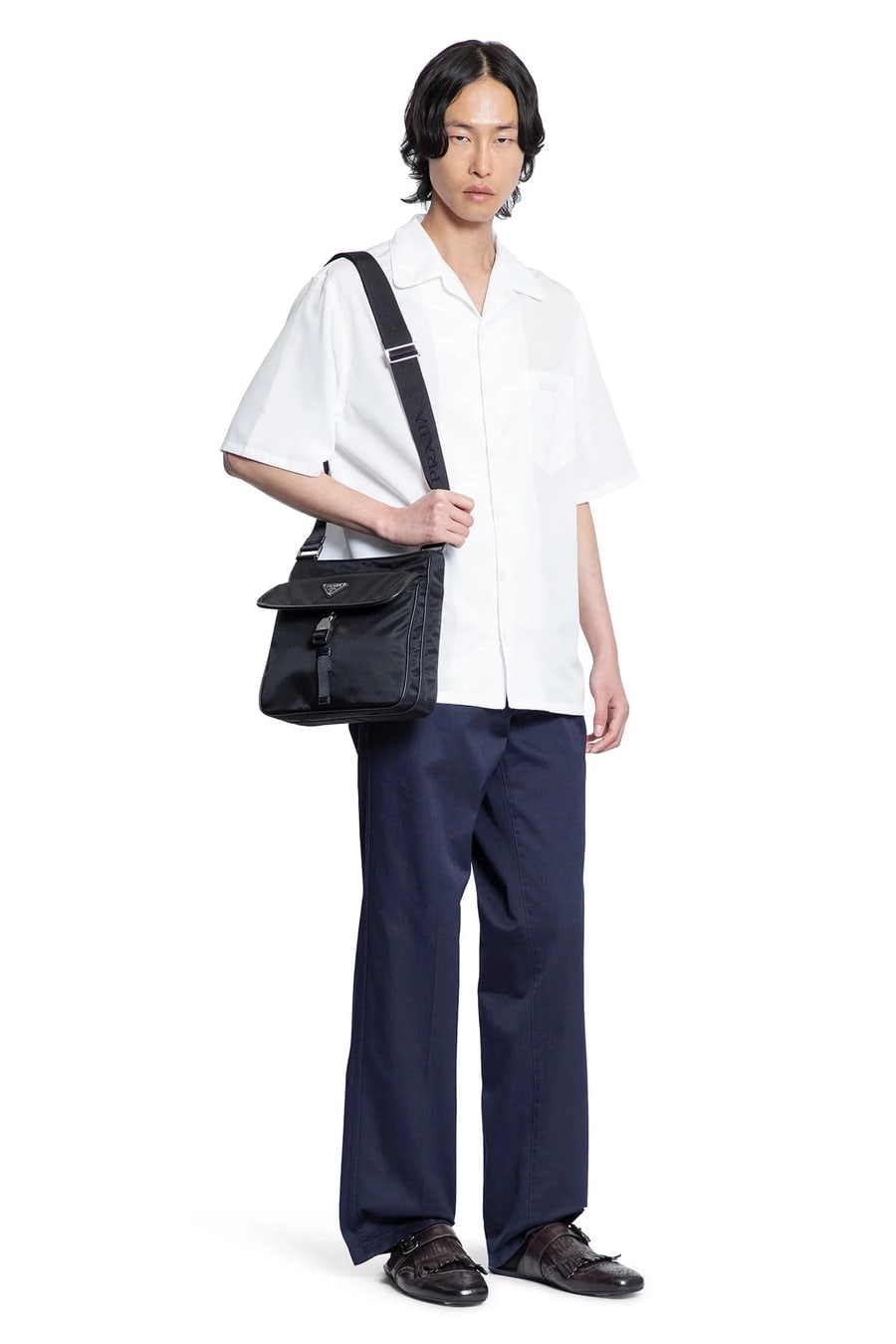 Prada Cotton Bowling Shirt, view 5