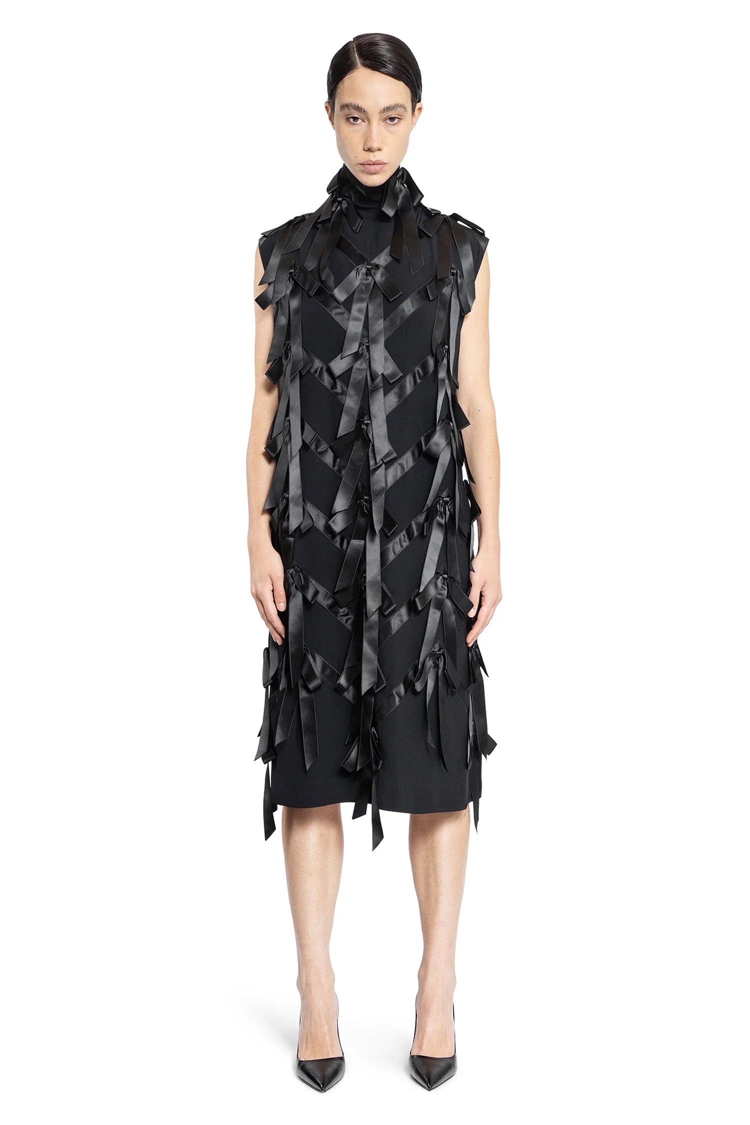 Prada Sablé Dress with Bows, view 2