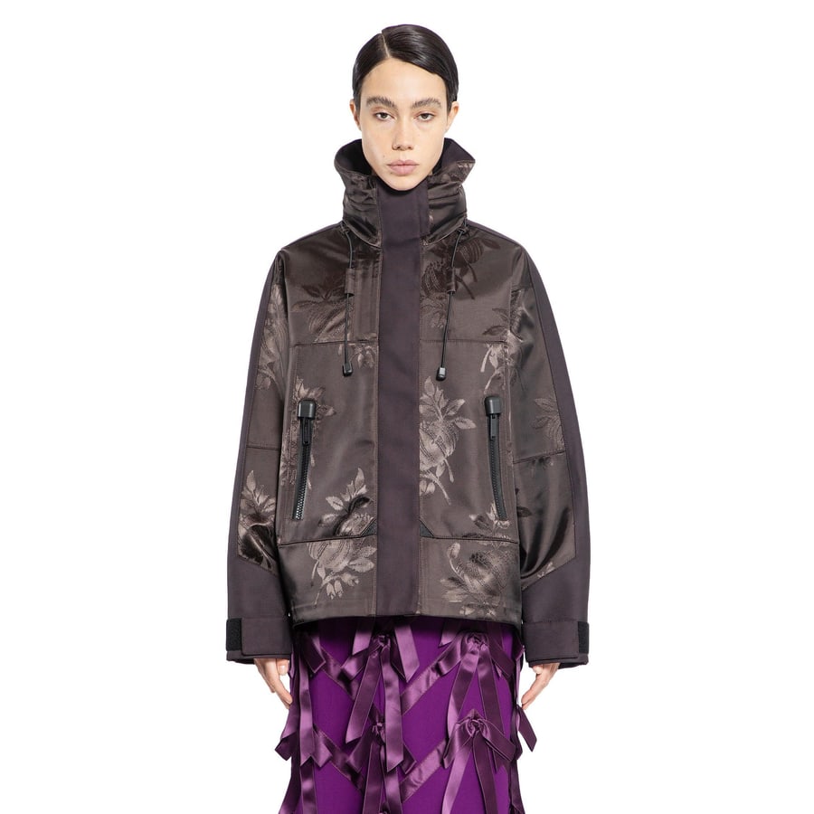 Prada Floral Jacquard Nylon Jacket, view 7