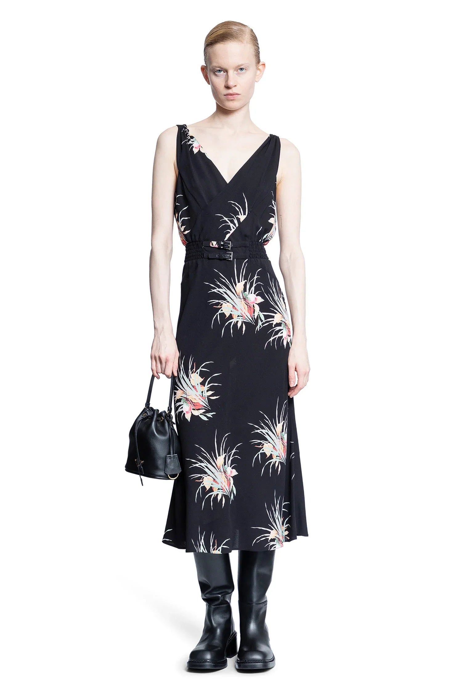Prada Printed Sablé Dress