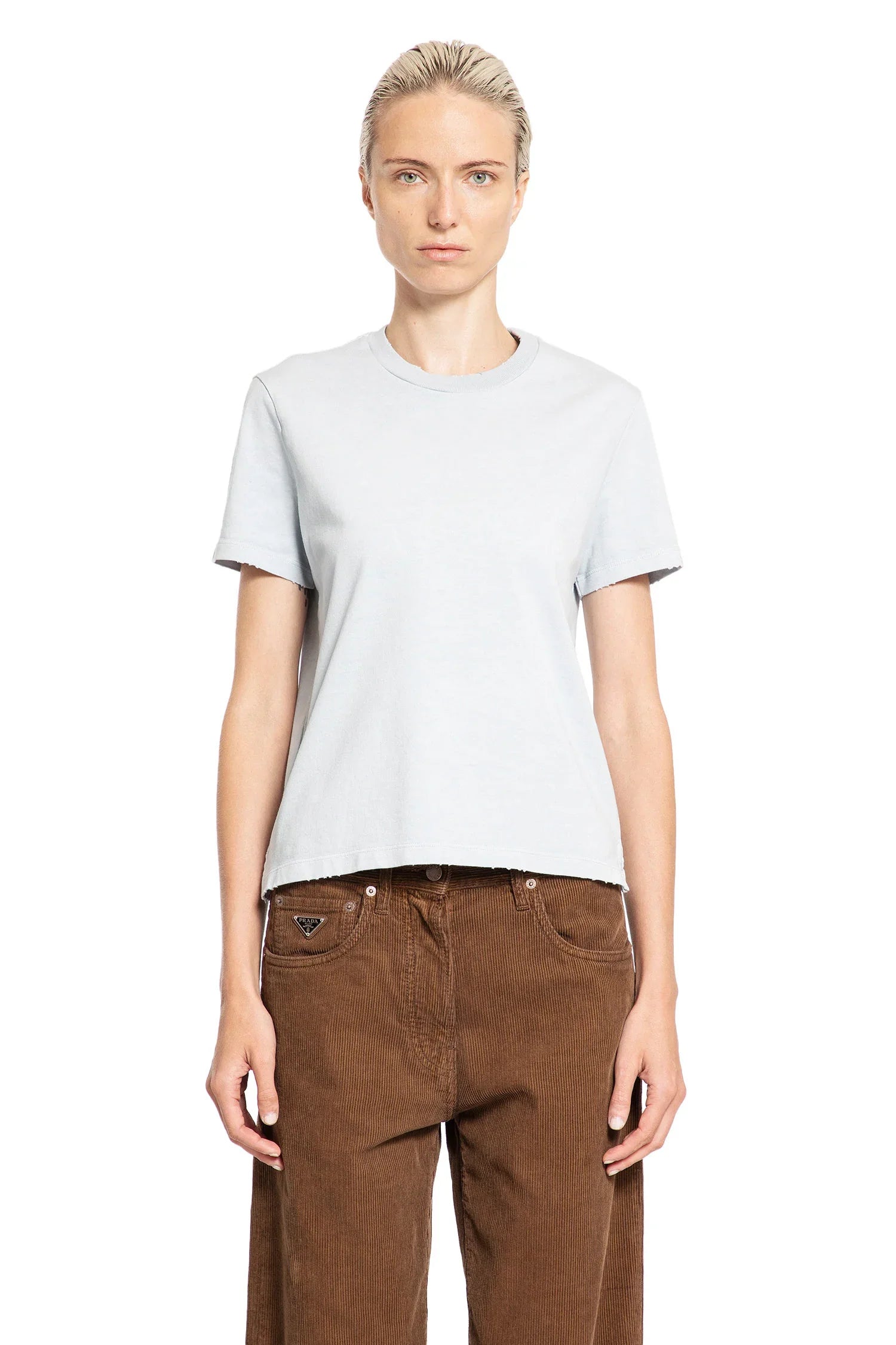 Prada Straight Fit Jersey T-Shirt