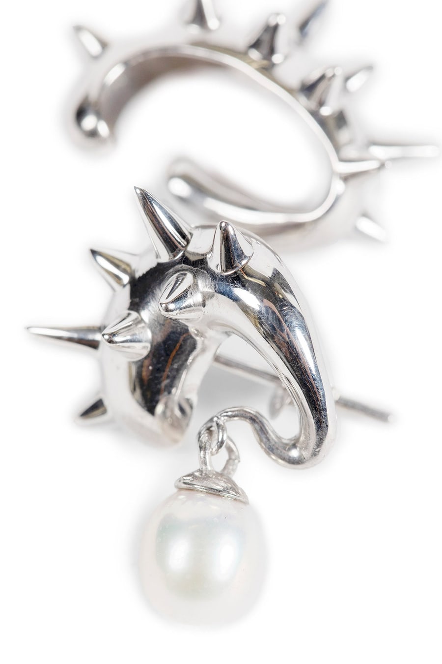ALAN CROCETTI Mini Spike Alien Pearl Ear Set, view 2