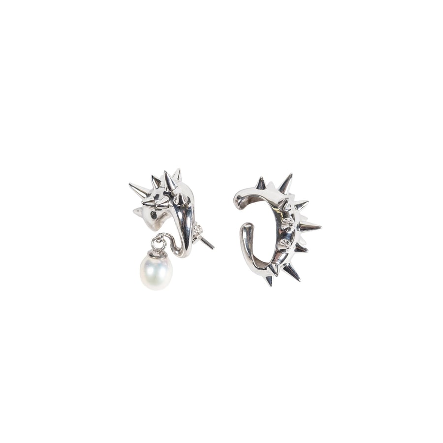 ALAN CROCETTI Mini Spike Alien Pearl Ear Set, view 3
