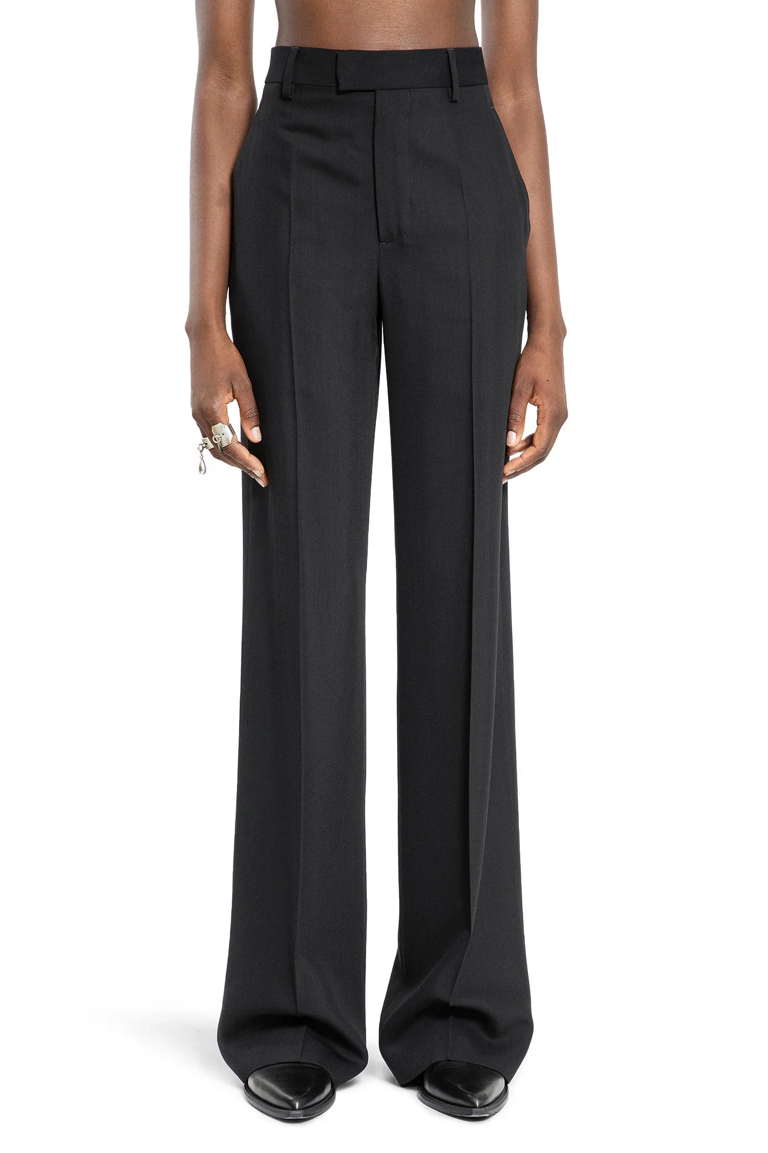 Ann Demeulemeester Maaike Flared Comfort Trousers, view 2