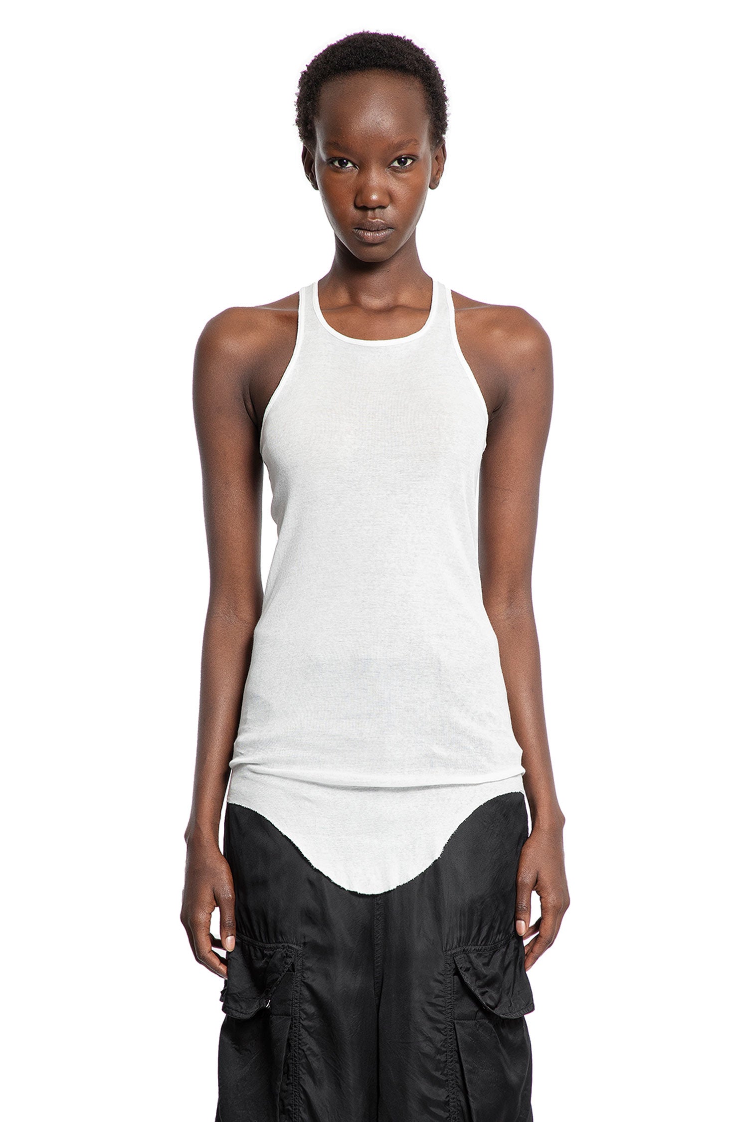 Rick Owens Concordians Basic Rib Tank, view 2