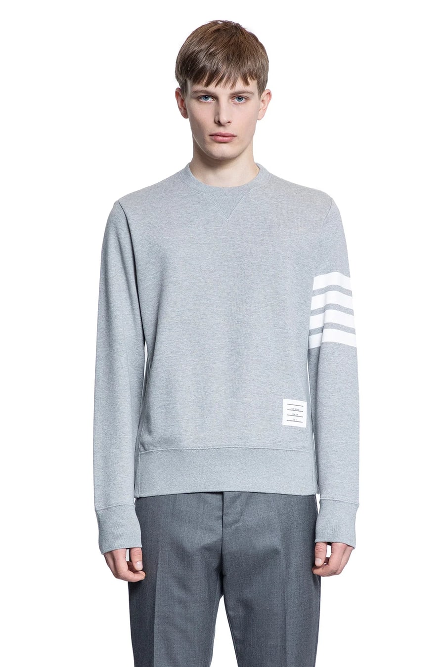 Thom Browne Loopback Jersey 4-Bar Sweatshirt, view 2