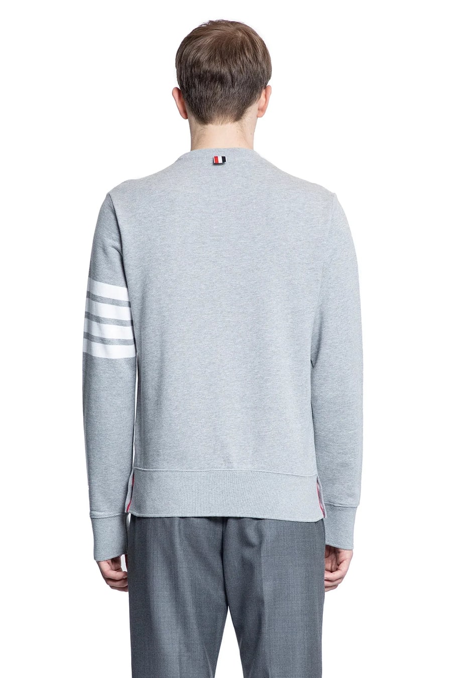 Thom Browne Loopback Jersey 4-Bar Sweatshirt, view 4
