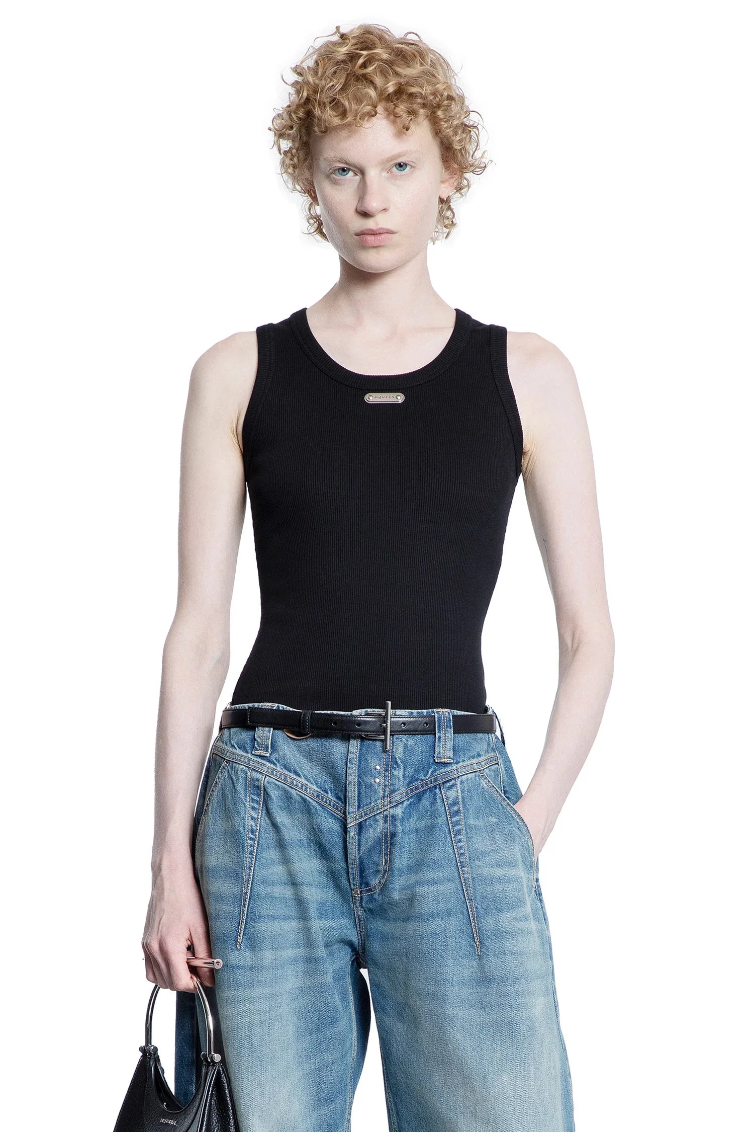 MCQUEEN MCqueen  Placket Tank Top