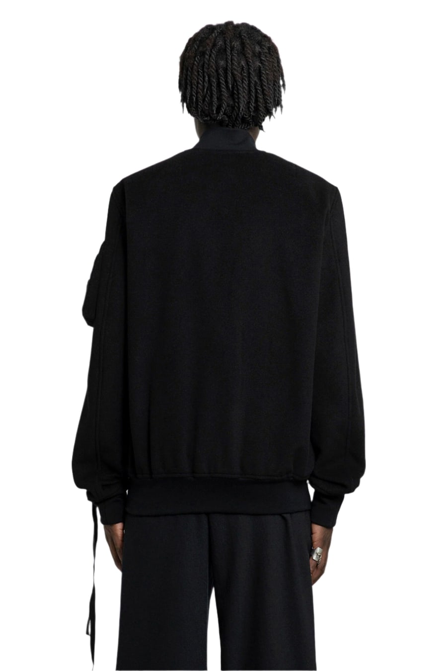 Ann Demeulemeester Dries Wool Felt Bomber, view 4