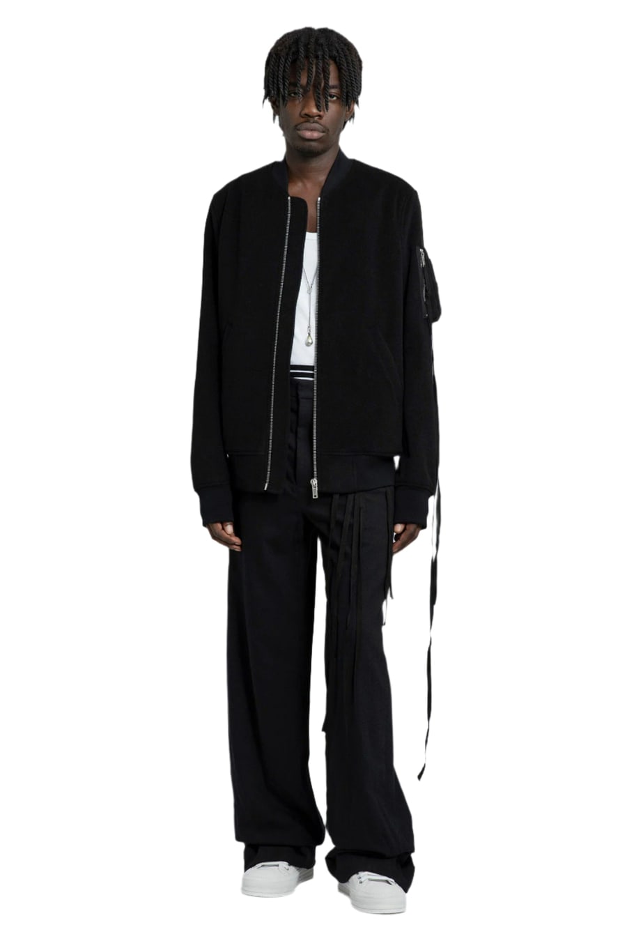 Ann Demeulemeester Dries Wool Felt Bomber, view 5