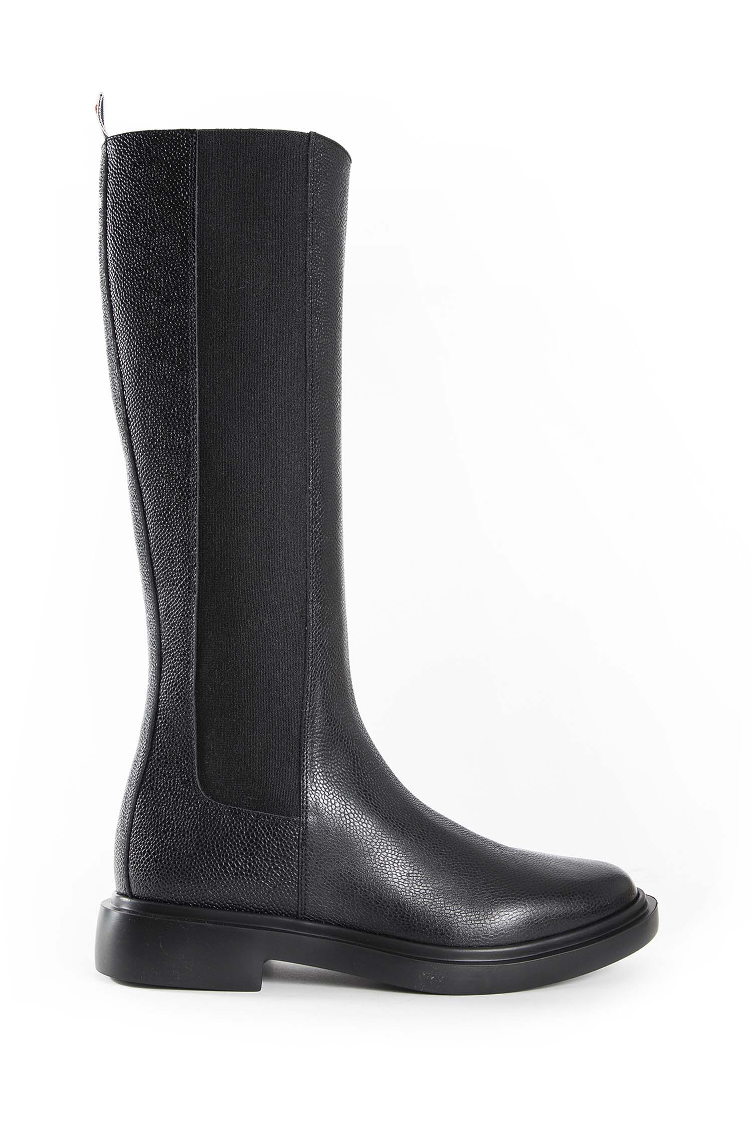 Thom Browne Pebble Grain 4-Bar Knee High Chelsea Boots