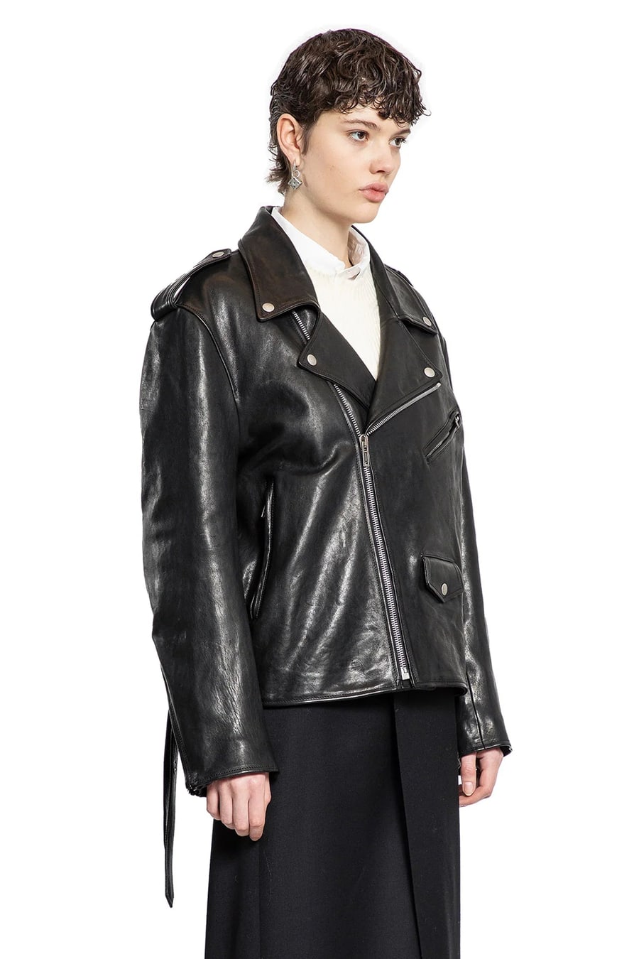 Ann Demeulemeester Anu Perfecto Jacket, view 3