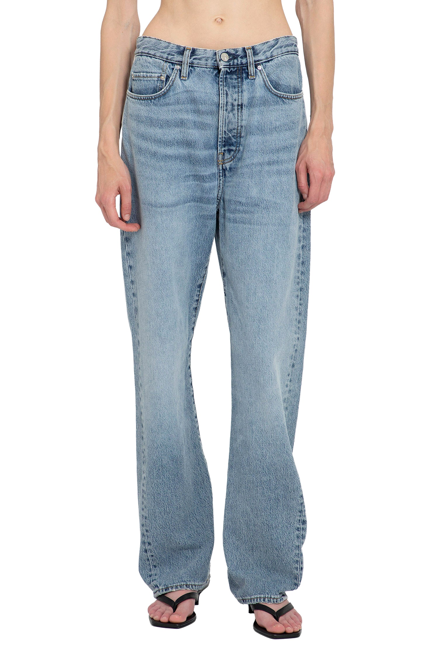 Toteme Twisted Seam Full-Length Jeans, view 2