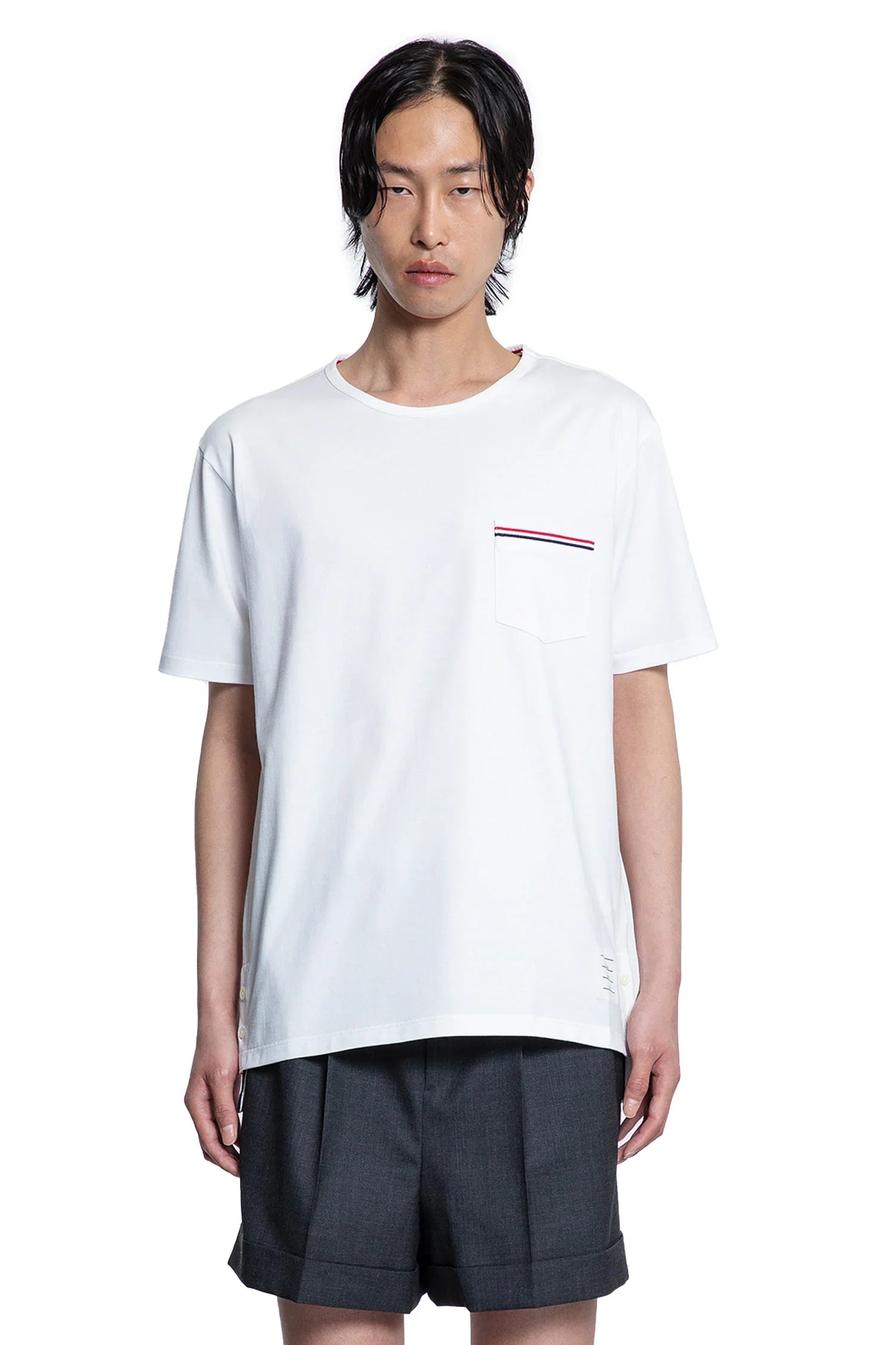 Thom Browne Medium Weight Jersey Pocket T-Shirt, view 2
