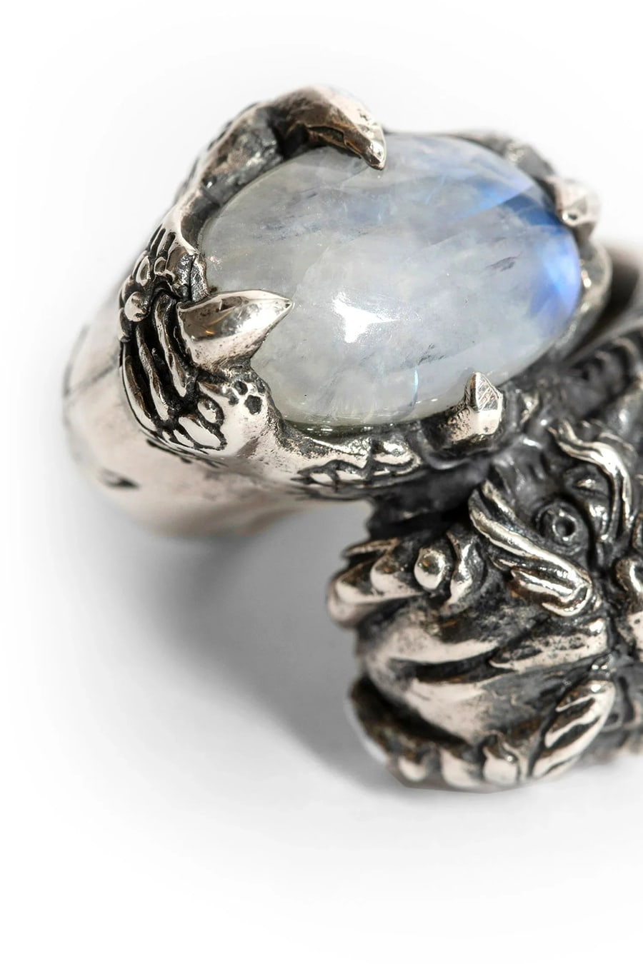 KD2024 RING DRAGON 1 STONE MOONSTONE, view 3