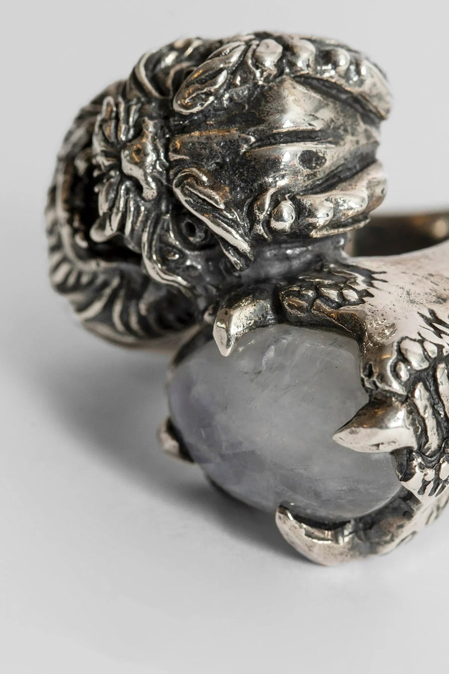 KD2024 RING DRAGON 1 STONE MOONSTONE, view 5