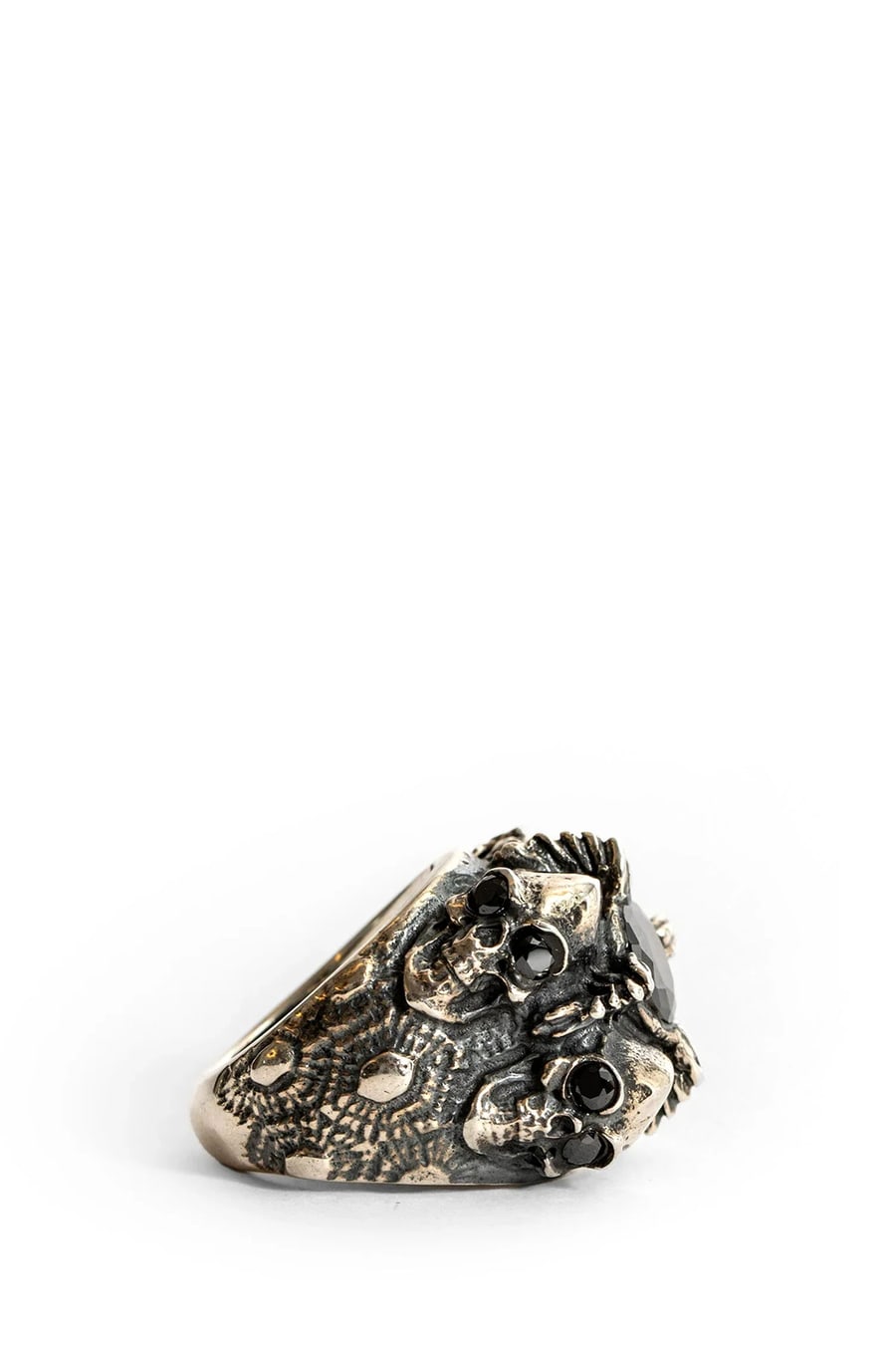 KD2024 RING 4 ALIEN ALL SILVER ONIX, view 2