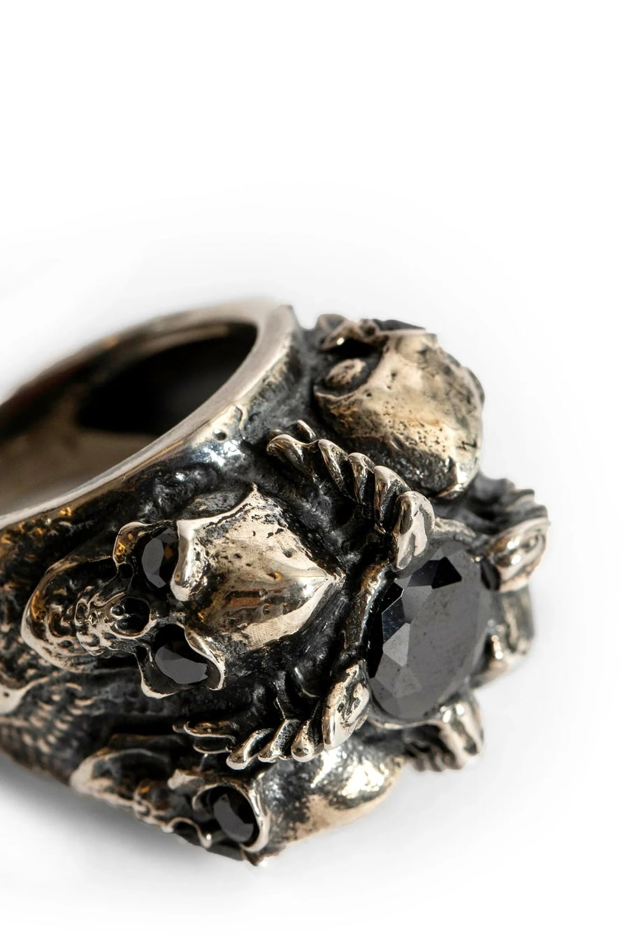 KD2024 RING 4 ALIEN ALL SILVER ONIX, view 4