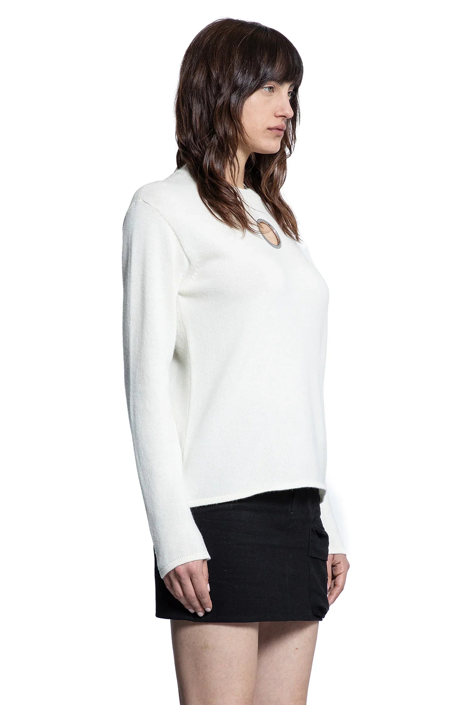 MONCLER GENIUS Willow Smith Collaboration Wool Cashmere Sweater, view 2