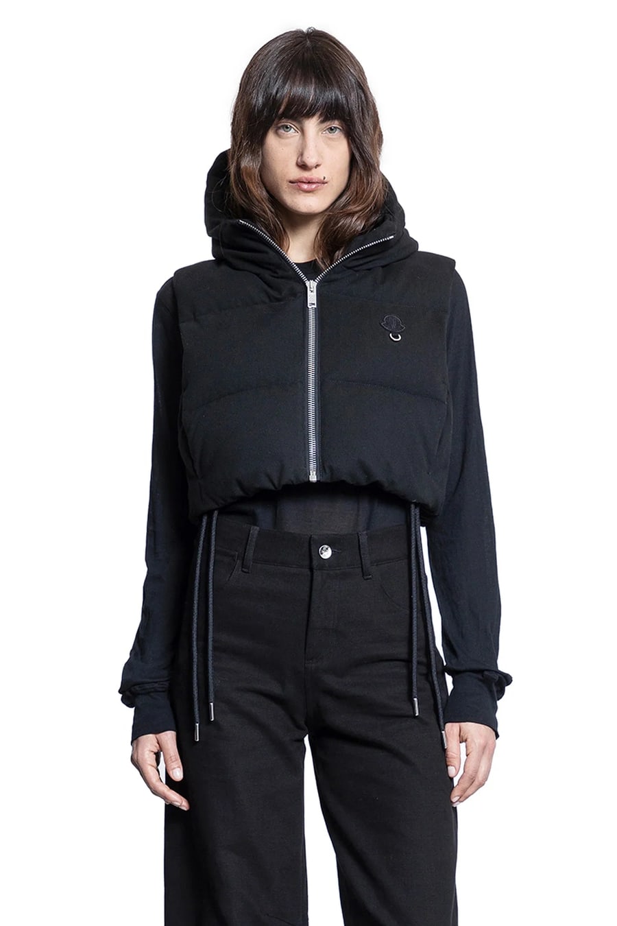 MONCLER GENIUS Alexia Cropped Hooded Down Vest