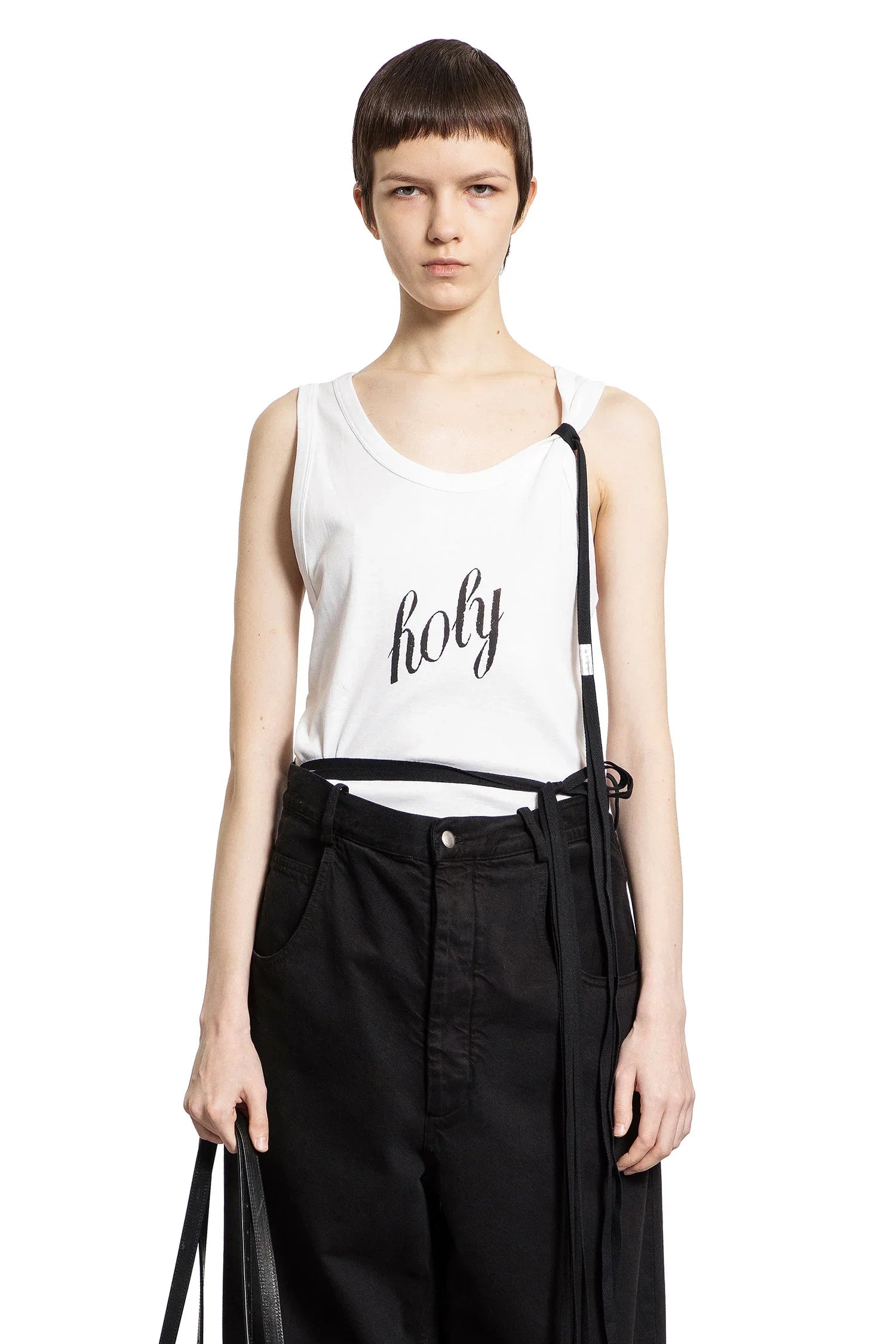 Ann Demeulemeester Seva ''Holy'' Print Tank Top