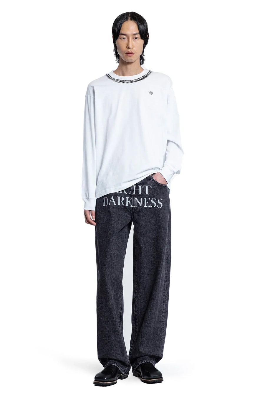 UNDERCOVER Levi's Collaboration Cotton Jersey Long Sleeve Tee, view 5