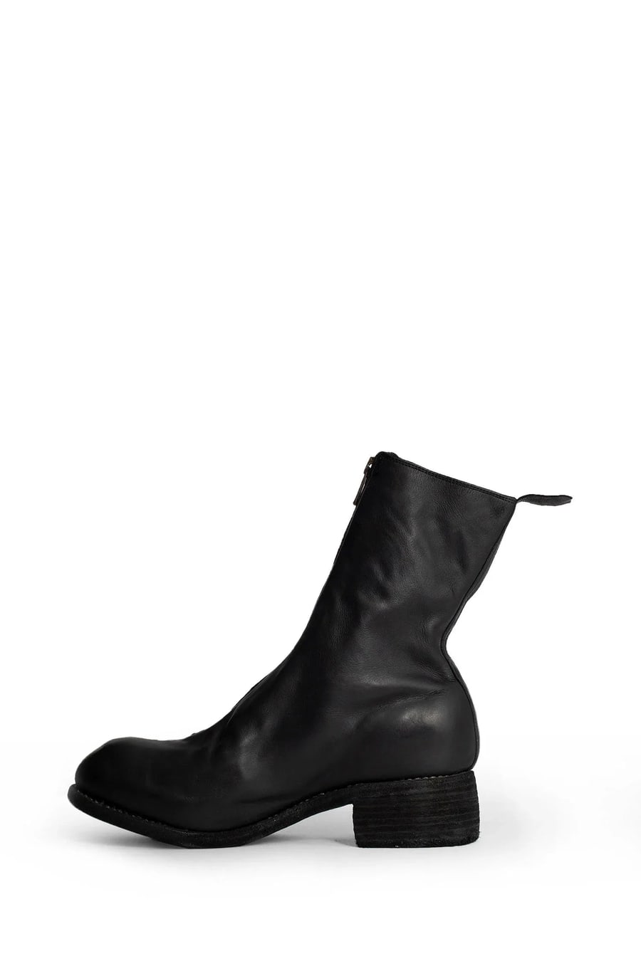 GUIDI Pl2 Leather Ankle Boots, view 4