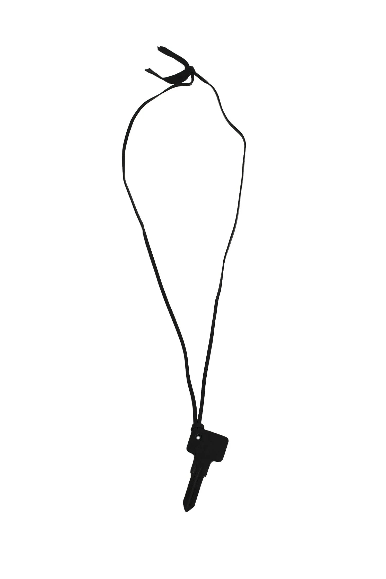 NATALIA BRILLI Leather Covered Key With Ribbon