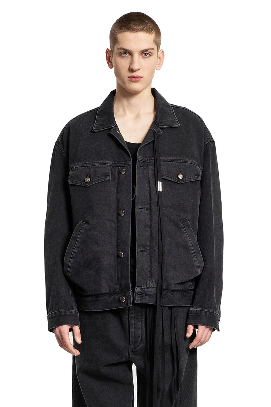 Ann Demeulemeester Patrick High-Comfort Denim Jacket