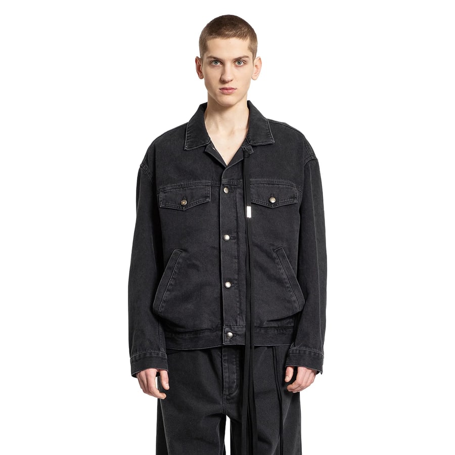 Ann Demeulemeester Patrick High-Comfort Denim Jacket, view 6