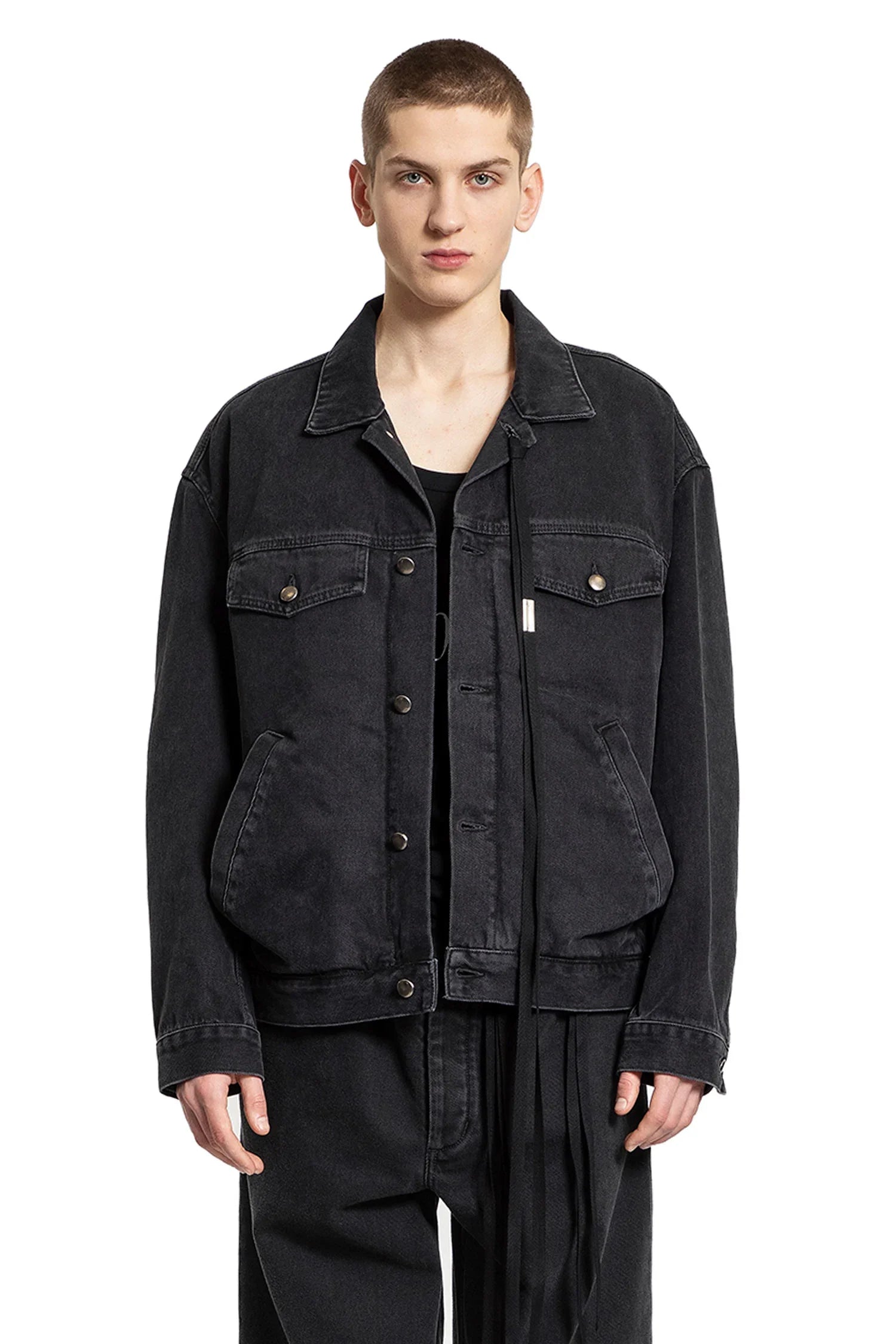Ann Demeulemeester Patrick High-Comfort Denim Jacket